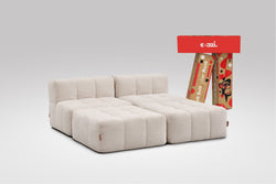 4 Teiliges Modulares Sofa – Beige