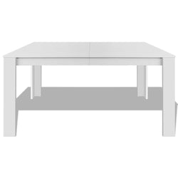 NNEVL Esstisch 140 × 80 × 75 cm – Weiß
