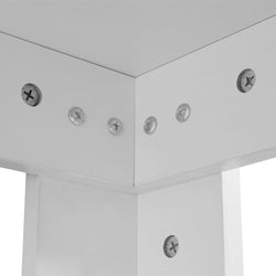 NNEVL Esstisch 140 × 80 × 75 cm – Weiß