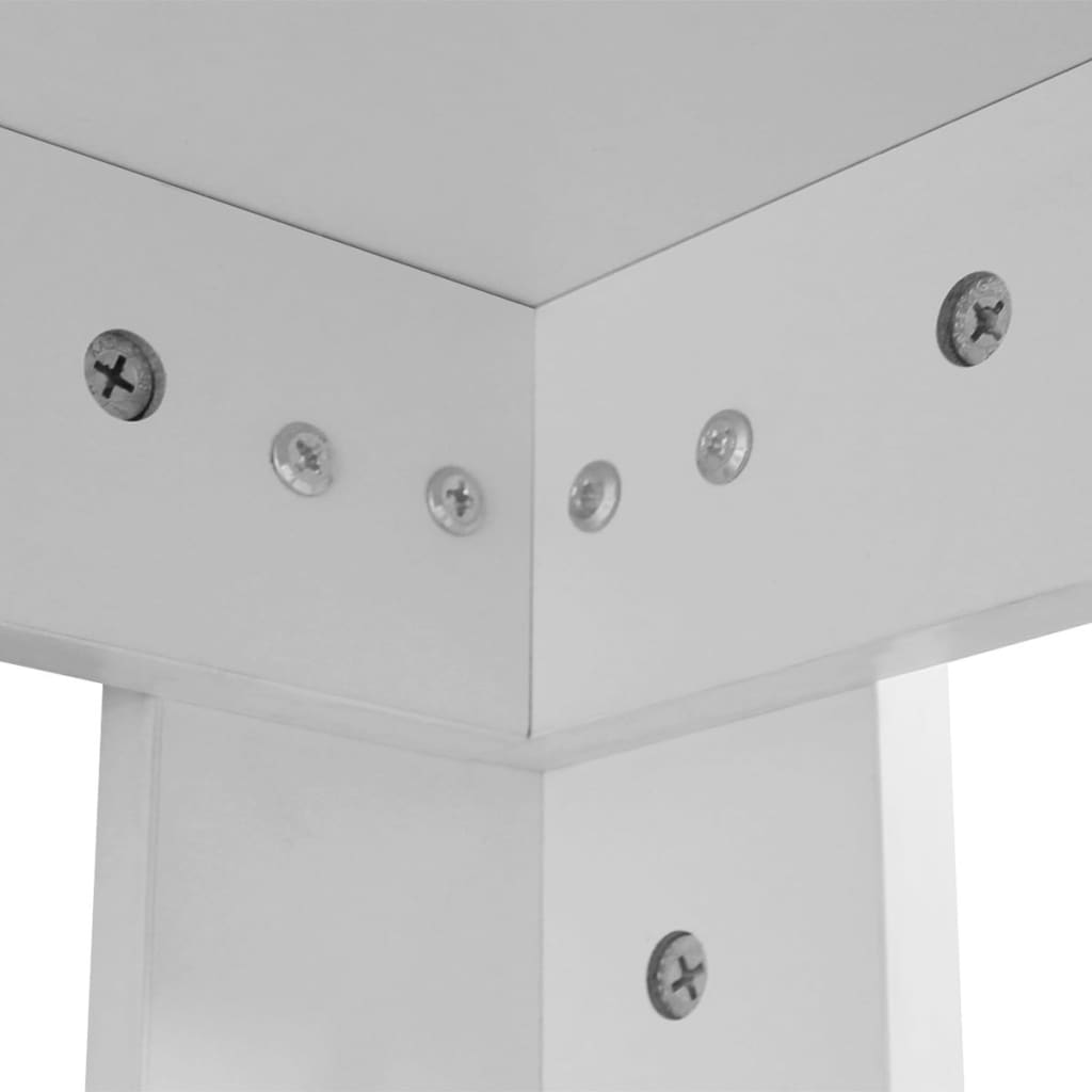 NNEVL Esstisch 140 × 80 × 75 cm – Weiß