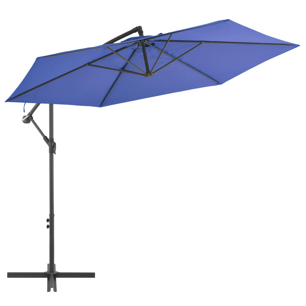 vidaXL Ampelschirm mit Aluminium-Mast 300 cm, Blau