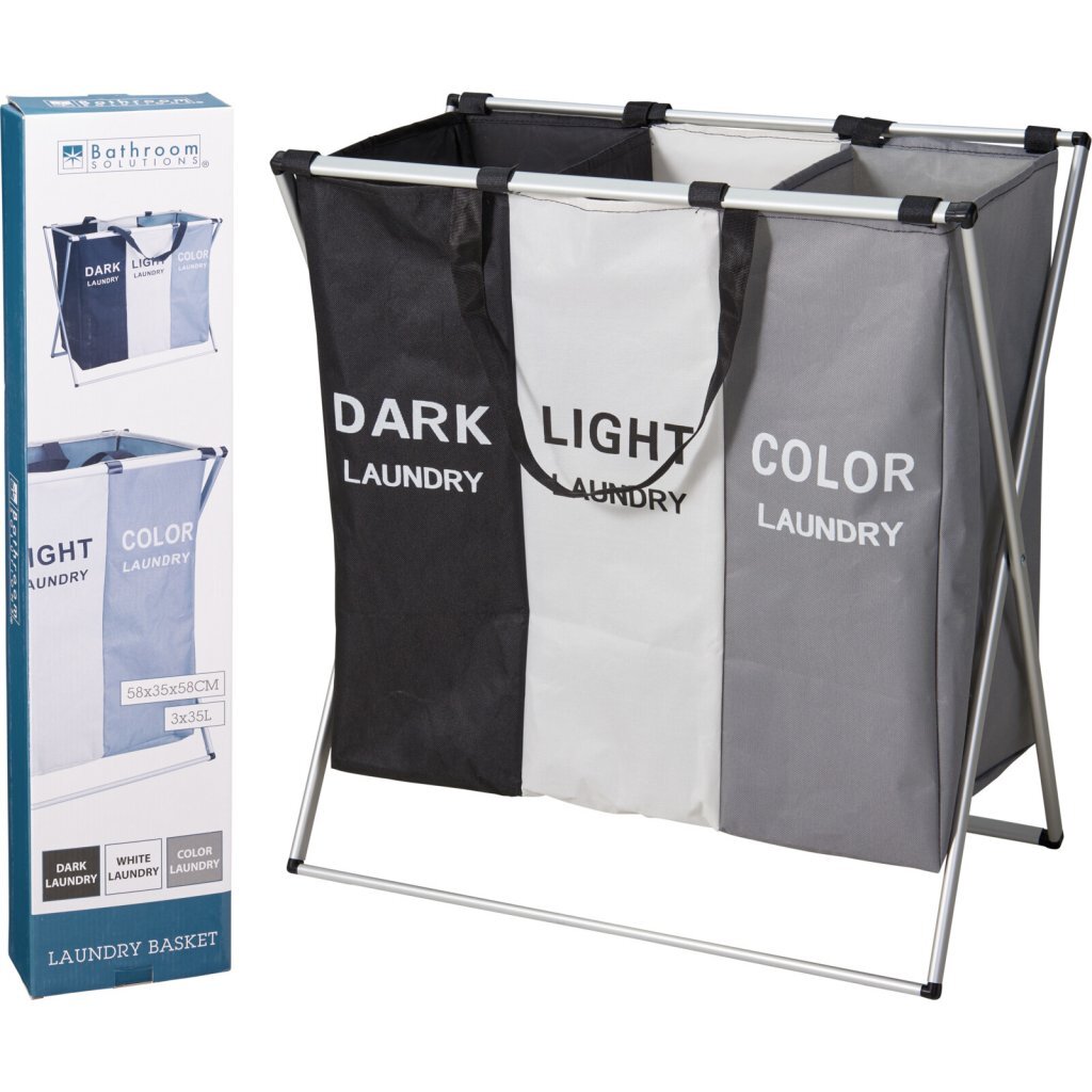 Waschkorb 58 × 40 × 58 cm – Polyester
