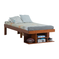 Funktionsbett Bali 90x190 cm - Einzelbett mit Bettkasten und viel Stauraum - Inkl. Lattenrost